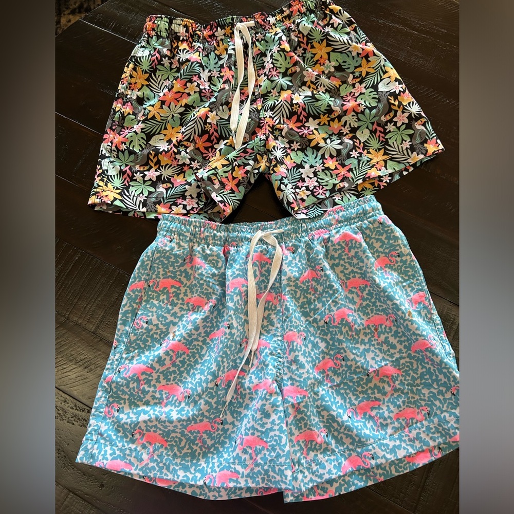 2 pairs of Kids Chubbies Swim Trunks size L